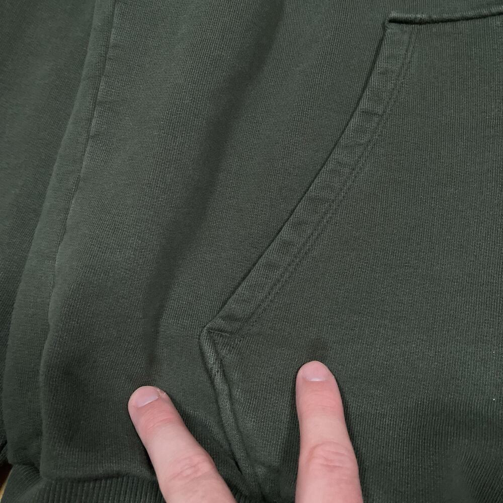Fjallraven Logo Hoodie Mens Medium Green Pullover Sweatshirt Logo 84144 - Picture 8 of 8